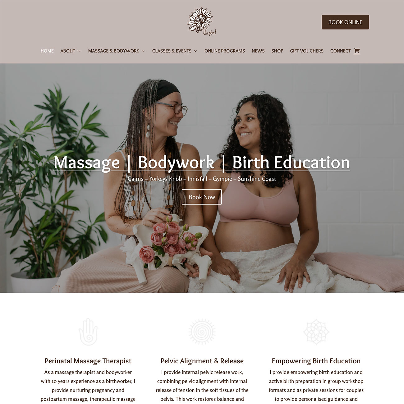 Shelly Langford Cairns Pregnancy Massage